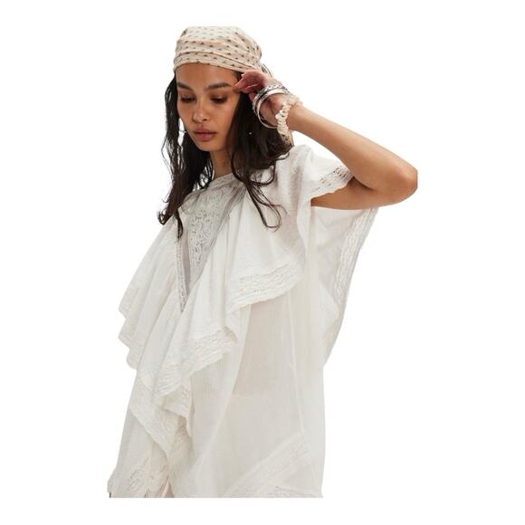 Free People Oversized Blouse 
Bailey Cape Top 
NWT PTP 21” $148 - Picture 4 of 8